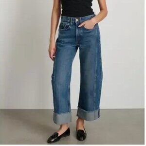 B Sides Relaxed Cuffed Lasso Jean Vista Blue sz 25